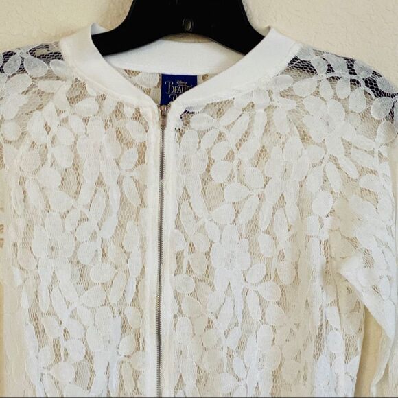 Disney Beauty & the Beast Rose Lace Jacket XS NWT - Picture 3 of 7
